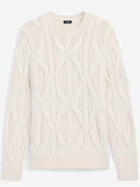 NWT Men’s Express Cable Knit Crew Neck Sweater